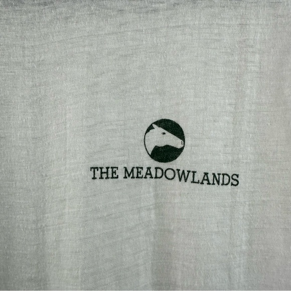 Vintage Meadowlands Ringer Tee T-Shirt Medium Green White - Picture 3 of 7